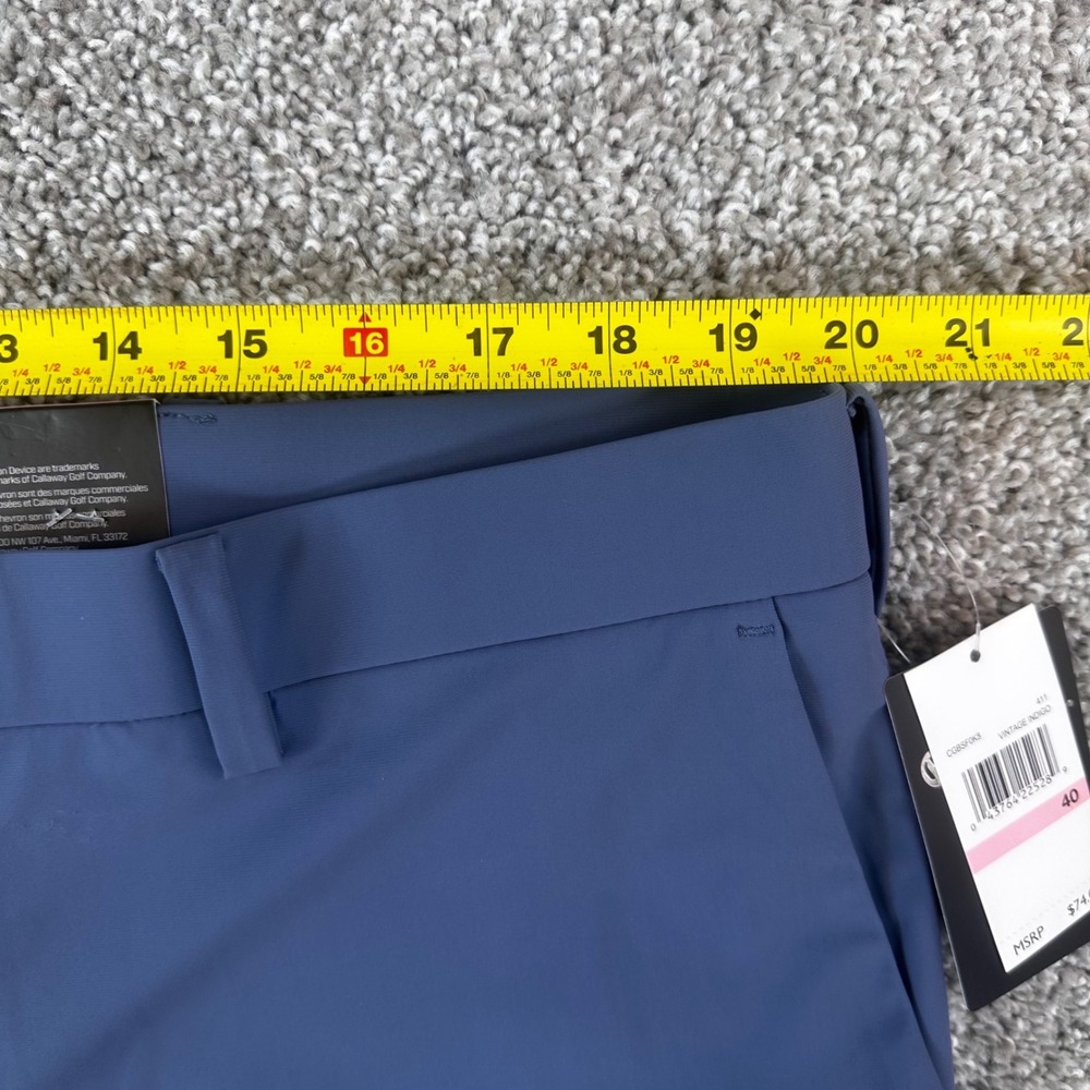 Callaway Golf Shorts Mens 40 Vintage Indigo Blue 7in Inseam Stretch Sun NEW - Picture 6 of 8
